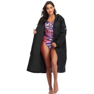 Adoretex Adult/Youth Unisex Black Swim Parka Fully Lined. Waterproof.